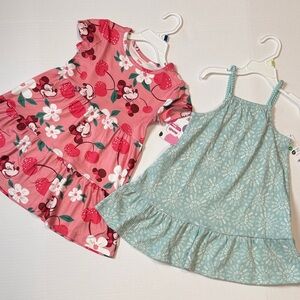 Disney Pink and Light Blue Dresses with Characters